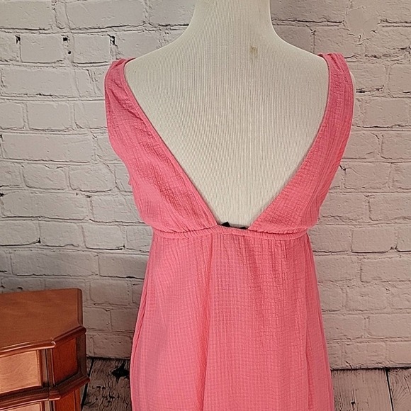 J. Crew Low V Neck Waist Tie Summer Dress - Picture 6 of 10